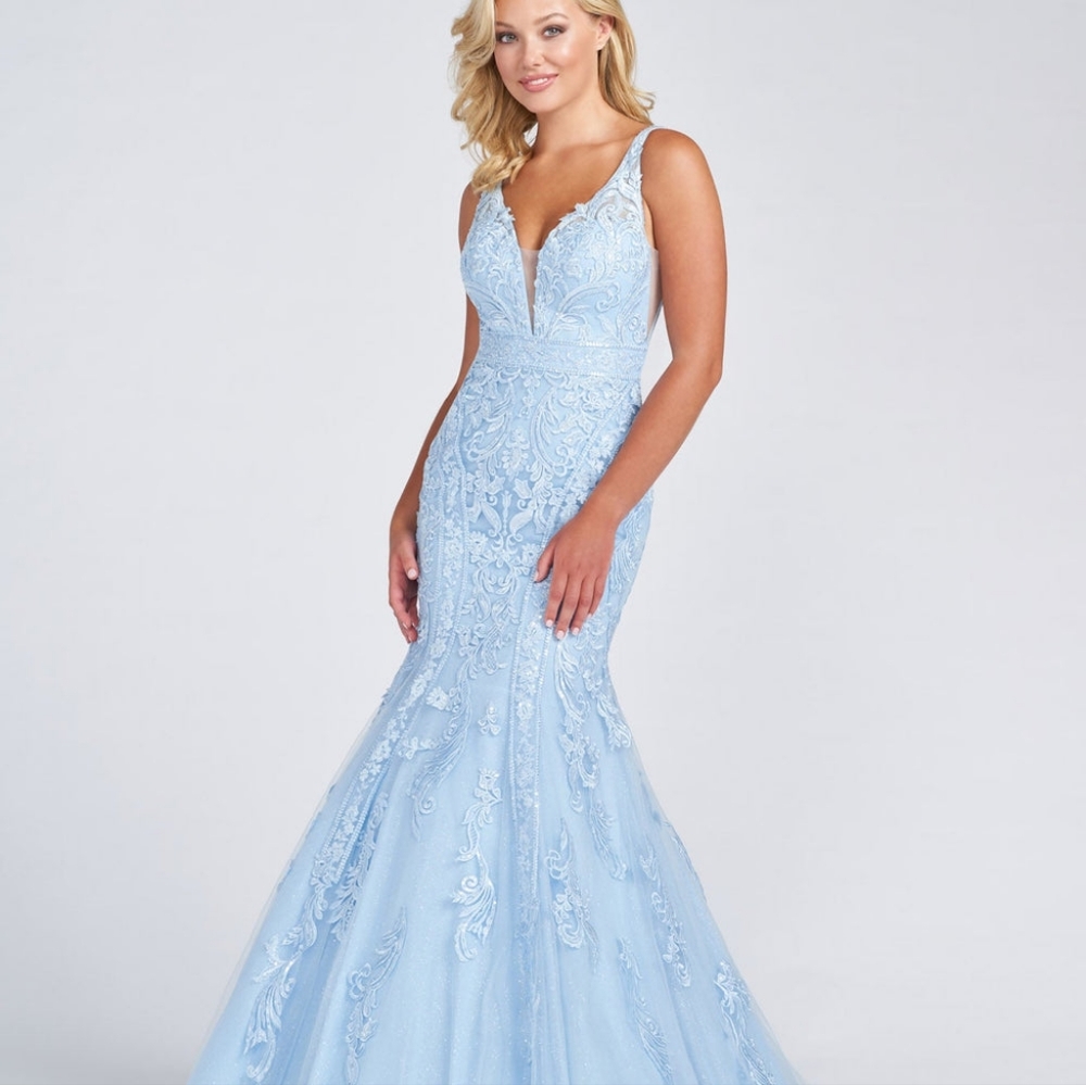 Ellie Wilde prom dress 122034 Light Blue